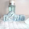 Shabby chic set of bath blocks decorative item