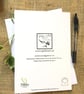 Ostrich Card, A5 blank greeting card with a watercolour ostrich design - Image 3