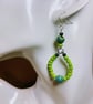 Boho Beaded Loop Earrings. - Image 3