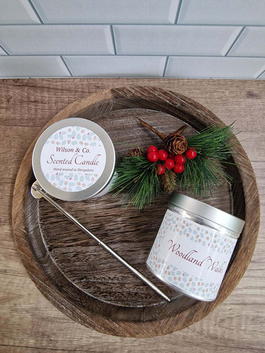 Woodland Walks Pine Scented Candle 230g pine & cedarwood