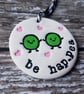 "Be Hap-Pea" themed hanging decoration - Image 3
