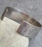 Sterling silver cuff bangle, Spiral pattern, Gift for beach lover - Image 8
