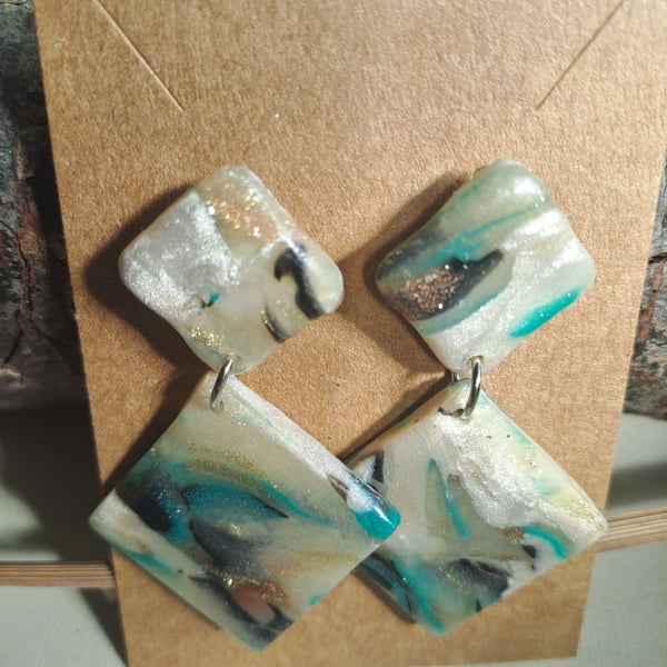Dangle Drop Stud Earrings