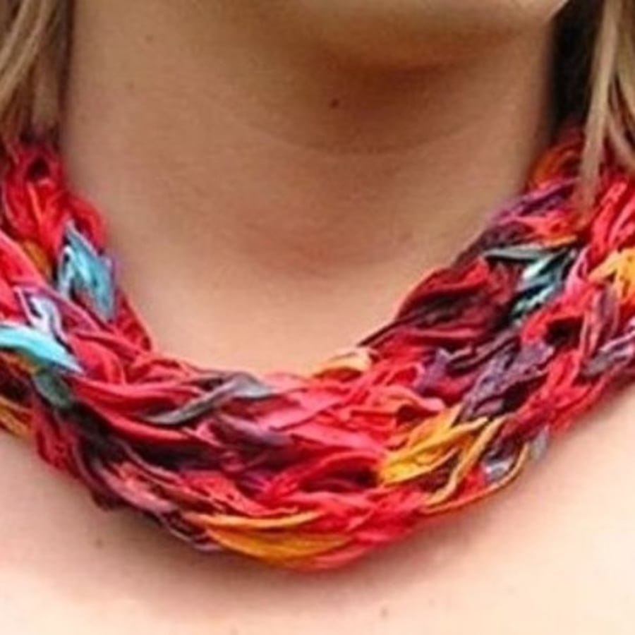 Ribbon Scarf - Mardi Gras