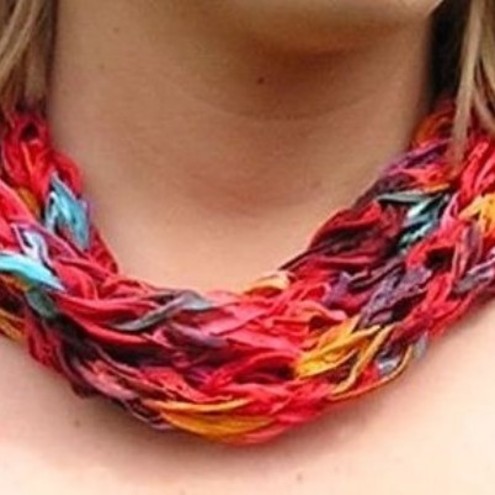 Ribbon Scarf - Mardi Gras