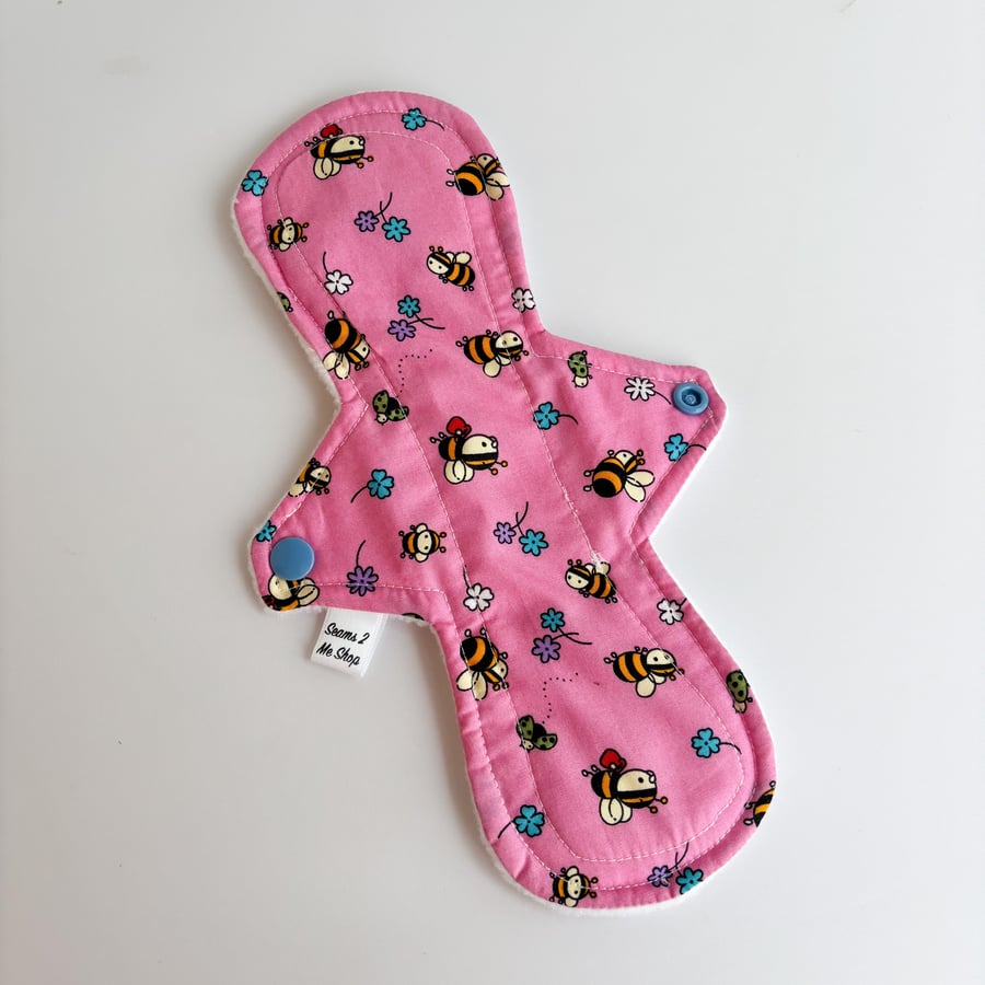 Standard Cloth Sanitary Pad  - Bees -10" Heavy