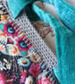 Handmade tote bag "day of the dead cat" - Image 3