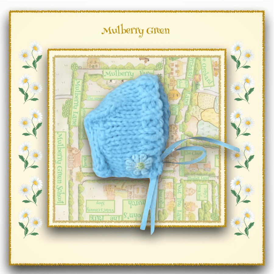 Turquoise Bonnet to fit Baby Daisy 