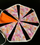 Liberty Feather Pattern Bunting - orange and pink - Image 3