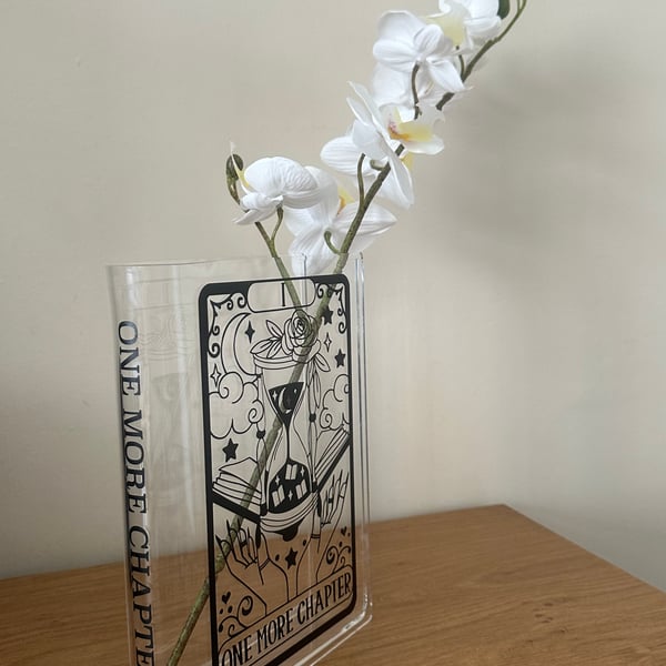 One More Chapter Acrylic Book Vase