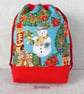 Project bag, drawstring bag, snowman, Christmas - Image 8