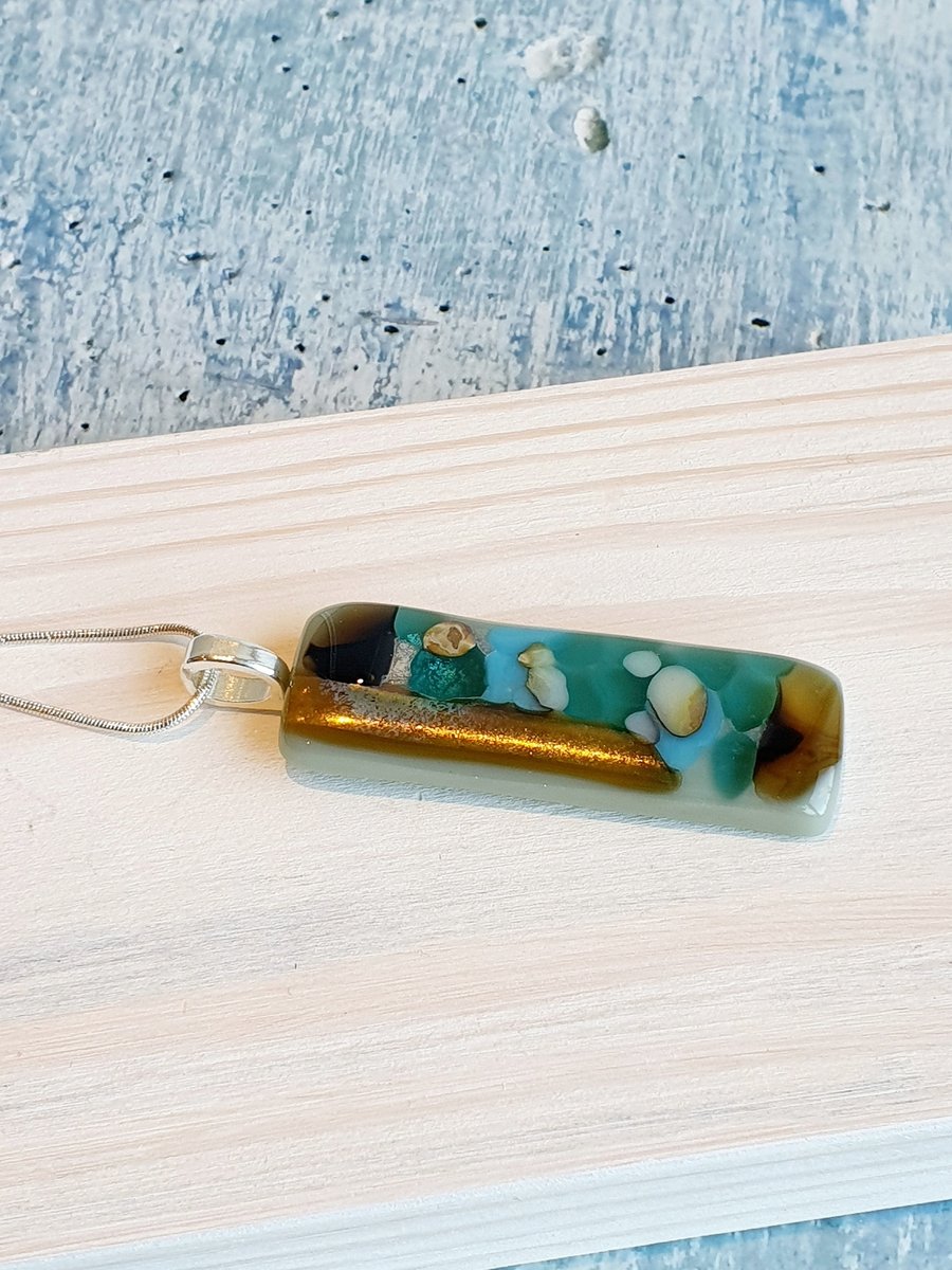Fused Glass  Necklace