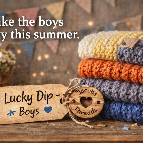 Boys Lucky Dip Dog Snood Handmade Surprise