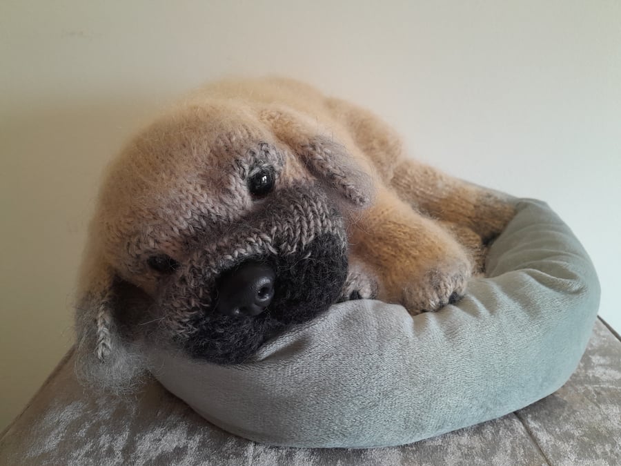 Bullmastiff Puppy, dotpebblesknits Design