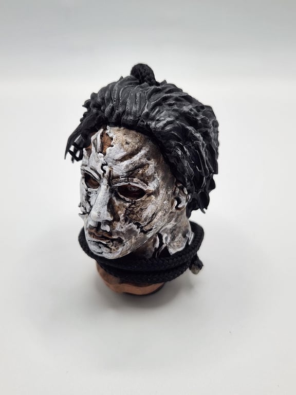 Michael Myers Halloween Rear View Mirror Charm 3D Printed Hand-Painted Car Decor