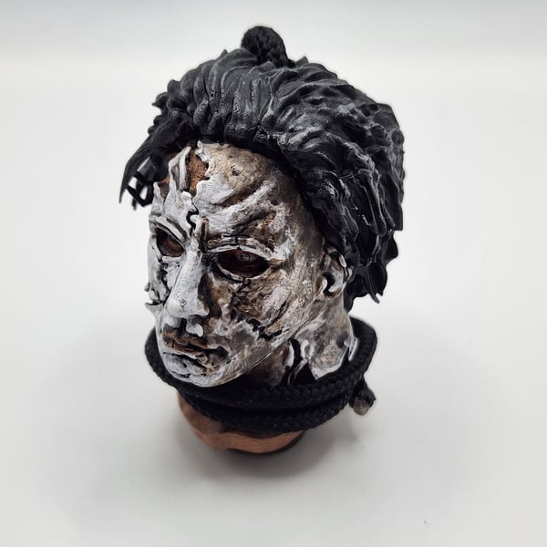 Michael Myers Halloween Rear View Mirror Charm 3D Printed Hand-Painted Car Decor