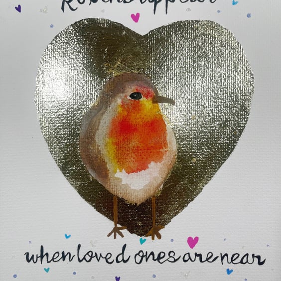 Robin's appear when loved ones are near original art