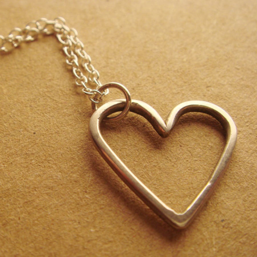Wire Heart Necklace