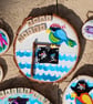 Wooden and fabric sea creatures wall art - Image 3