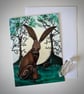 The Blessing Greetings Card (Pagan, Wiccan, Hare, Easter, Ostara) - Image 2