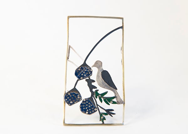 Dove Frame Brooch