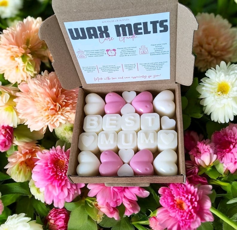 Best Mum Handmade Wax Melt Gift Set,Perfect For Mother's Gift In Box,Mam