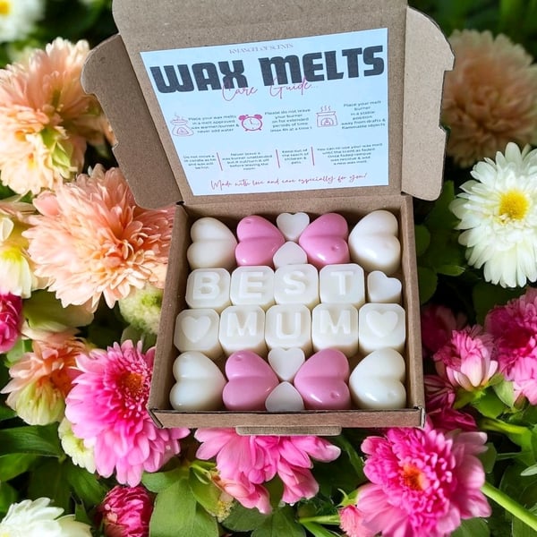 Best Mum Handmade Wax Melt Gift Set,Perfect For Mother's Gift In Box,Mam