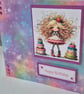 Set of 4 Handmade Greeting card Bundle - mixed greetings - Image 2
