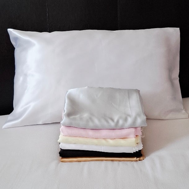 Handmade silky satin pillowcase - 1 x pair