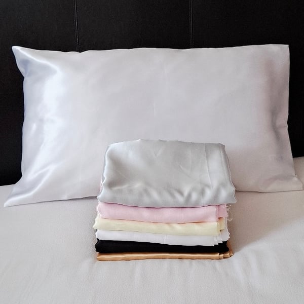 Handmade silky satin pillowcase - 1 x pair