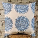 Blue Rosette Cushion 