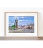 Clock Tower St. Just, Cornwall, Small Acrylic Painting on Yupo Paper Mounted - Image 5