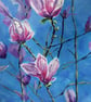 Stunning giclee print of 'Magnolia Blossom' a painting by artist Janet Bird - Image 1