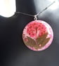 Resin Pendant – Real Dried Flowers Sterling Silver