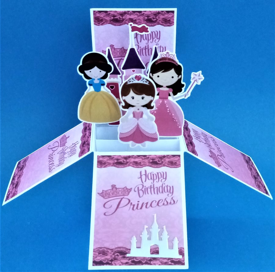 Girls Princess Birthday Card