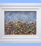 Handmade Fused Glass 'Meadow' Picture - Image 1
