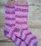 Socks, hand knitted, SMALL, adult size 4-5  - Image 1