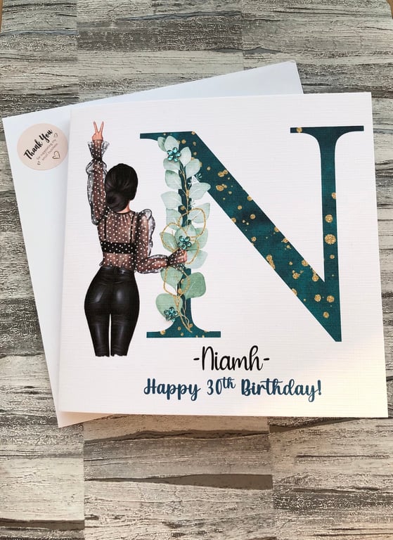Personalised Woman's Birthday Card For Her Sister Daughter Best Friend