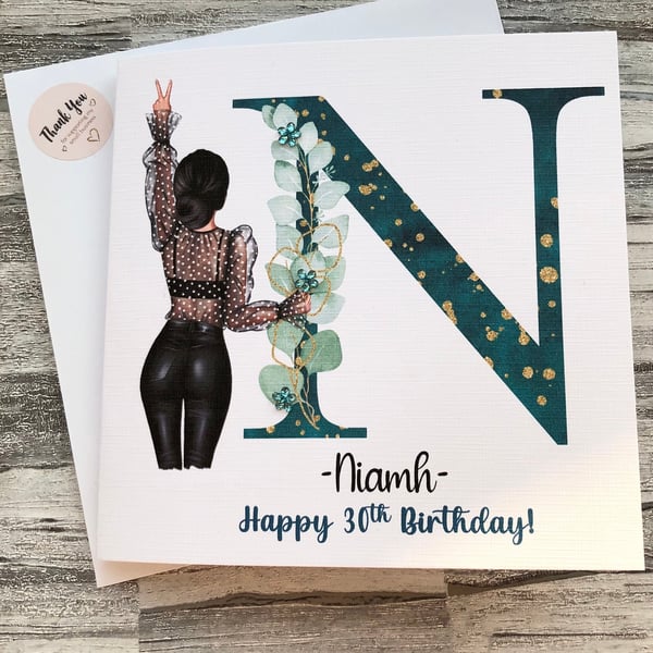 Personalised Woman's Birthday Card For Her Sister Daughter Best Friend