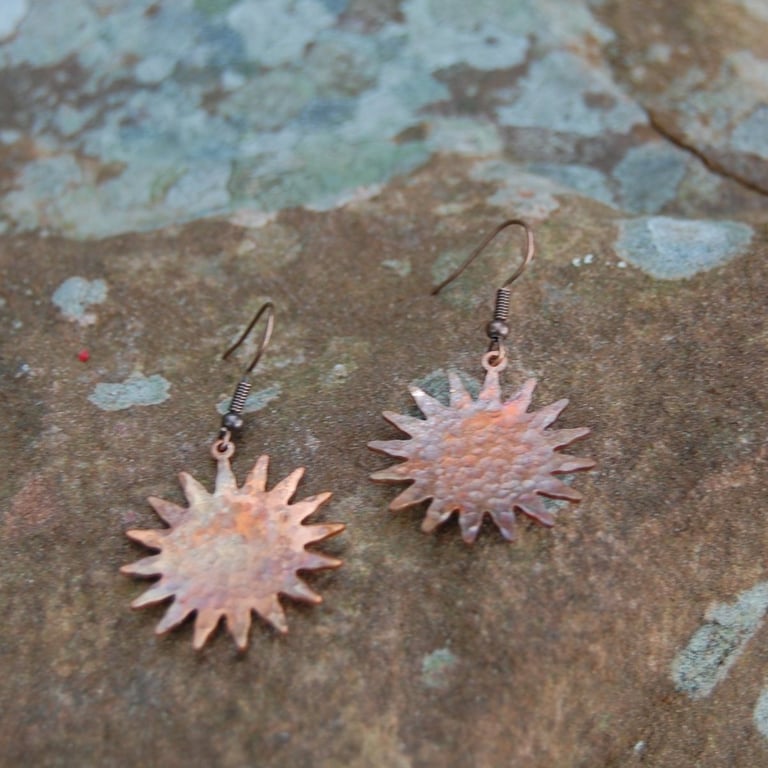 Hammered Sun Earrings