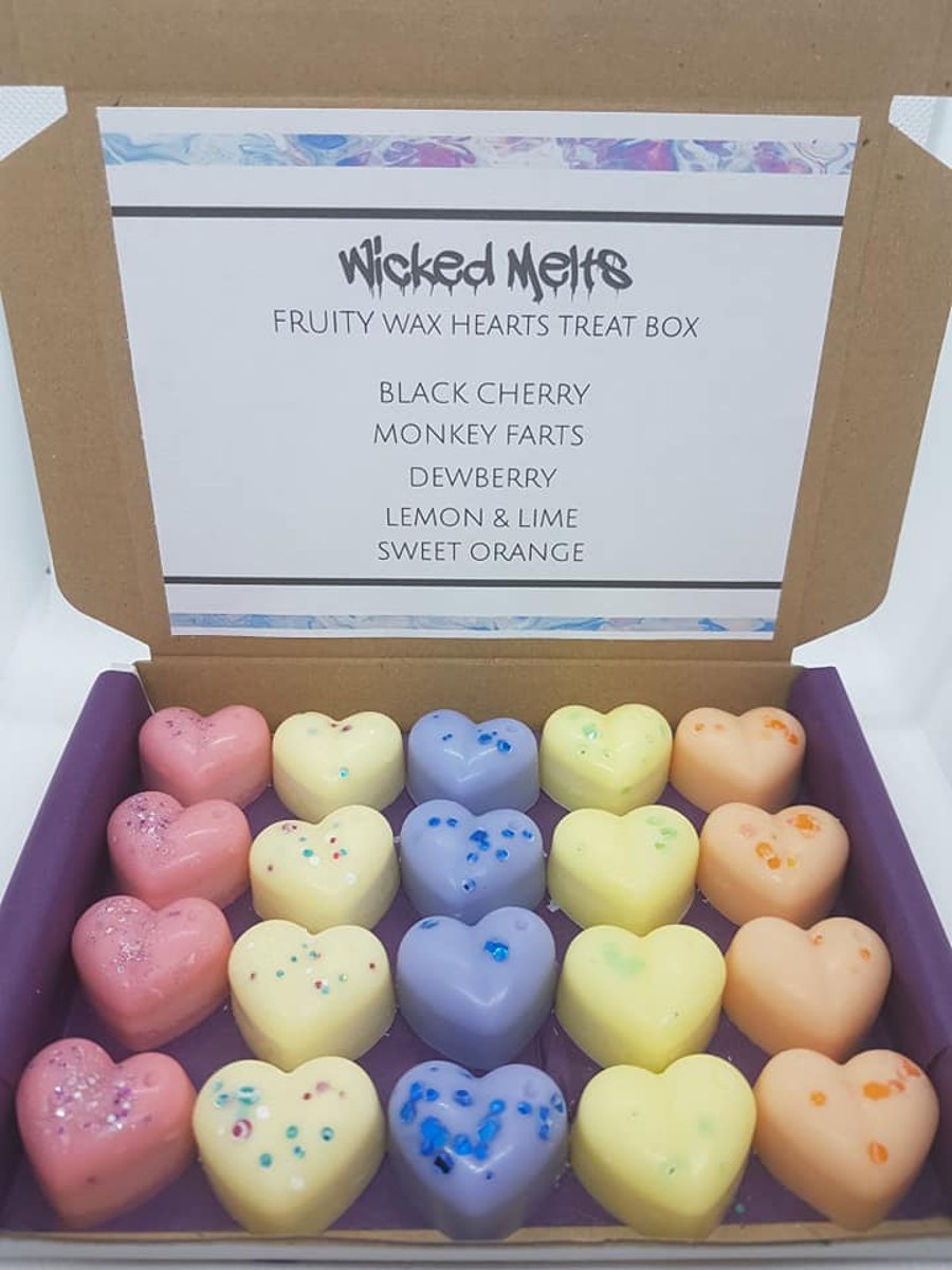 Fruity Wax Melts Hearts Treat Box