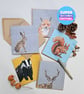 Printed Countryside Animal cards, end of line stock, Super Seconds Festival