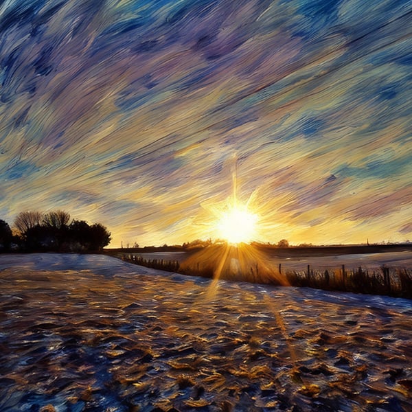 A4 Print Norfolk Morning Winter 2026