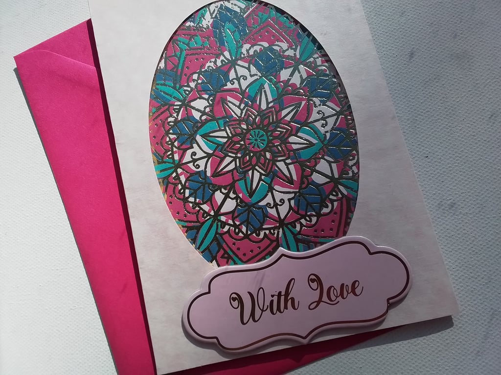 Card for any occasion. With love card. Ref 279. Perfectly imperfect