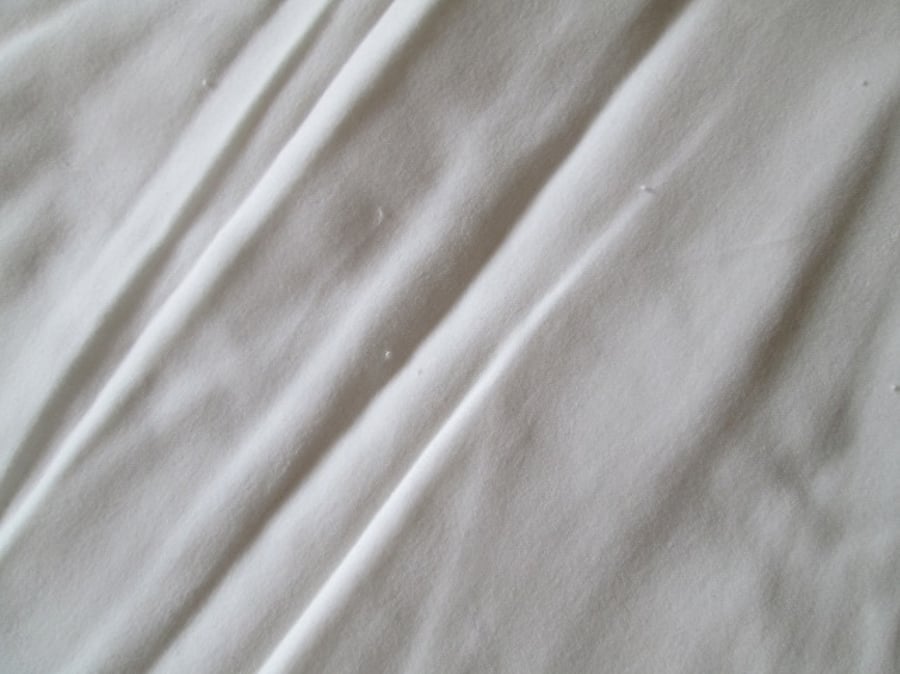 One Metre Winter White Cotton Velvet