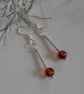 Natural Baltic Amber Sterling Silver Earrings - Image 2