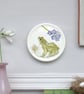 frog and forget me not mini wall plate - Image 1