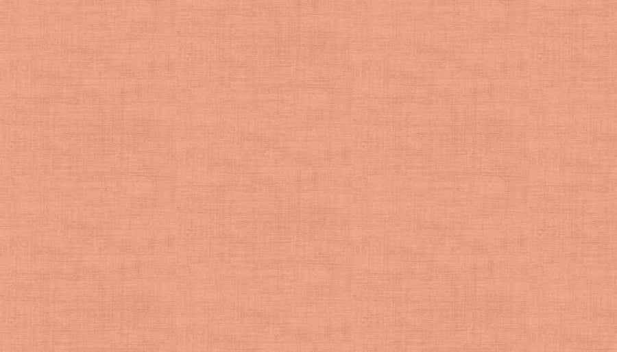 Fat Quarter Linen Texture Fabric from Makower in Coral Pink.