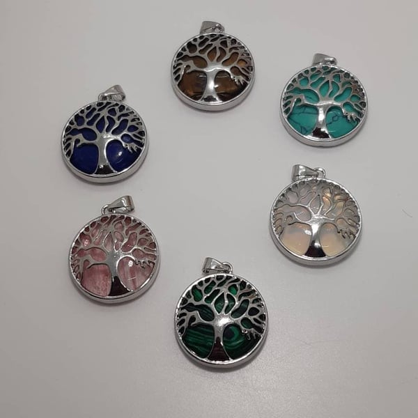 Tree of life. Healing pendant. Chakra pendant.