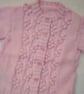 Cherry Pattern Baby's Cardigan, Baby Shower Gift, Christening Gift - Image 7